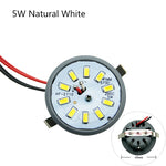 Spot LED encastrable 3W 5W 6W gris métallique noir moderne minimaliste clips câbles
