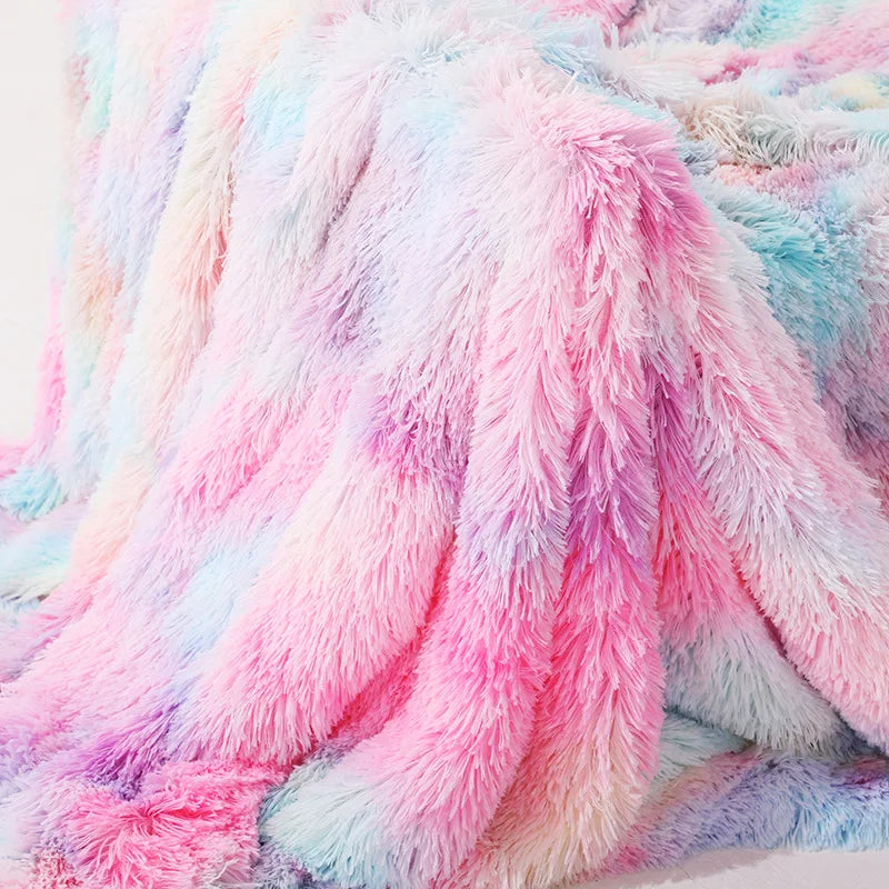 couverture peluche multicolore douce hiver portable 130x160cm moderne imprimée polyester hospitalière voyage pique nique