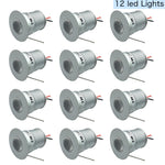 Mini spotlight LED argenté 3W 12V 24V moderne câble grille refroidissement