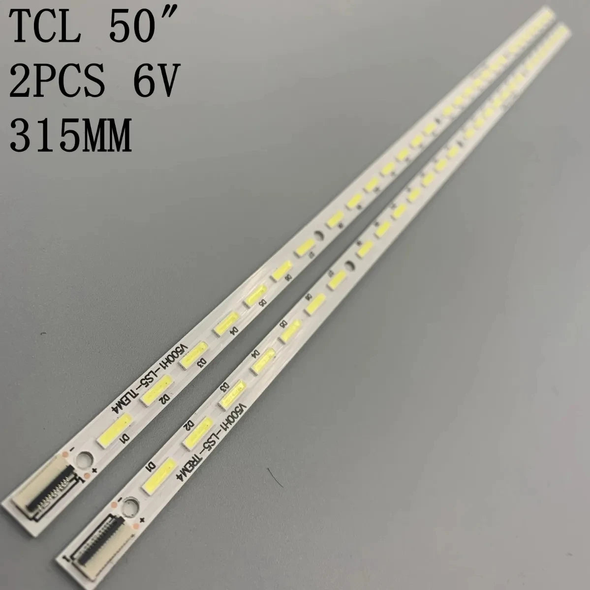 bande rétroéclairage led 6v blanc moderne 50 315mm transparent diodes lumineuses