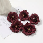 fleurs artificielles roses pivoines soie decoration maison romantique violet blancintérieur mariage