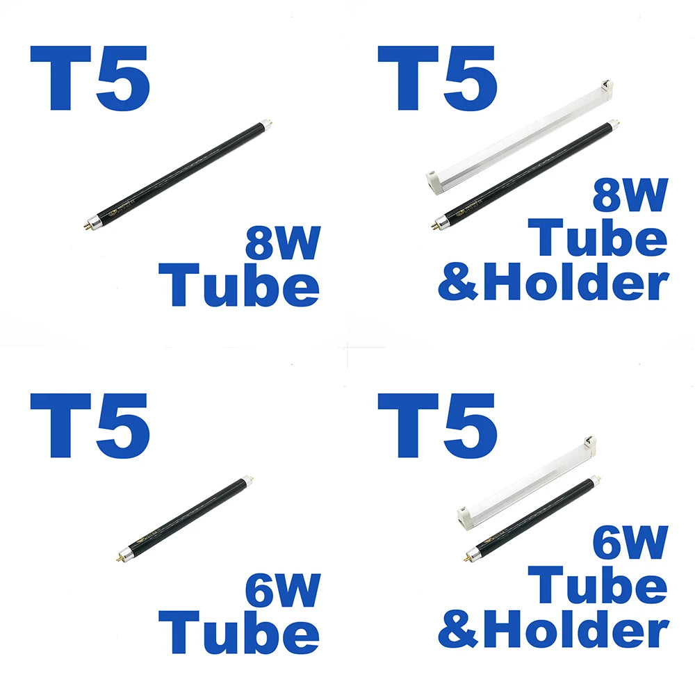 tube fluorescent uva 365nm 10w 15w noir moderne détection fluorescence anti contrefaçon adhésif support