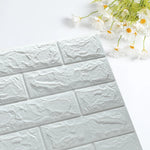 panneaux decoratifs murals adhésifs texture brique moderne gris beige bleu vert rose noir blanc