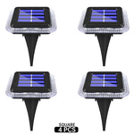 Lampe solaire extérieure 8LED moderne imperméable ip65 noir bleu blanc jardin decoration led tranche