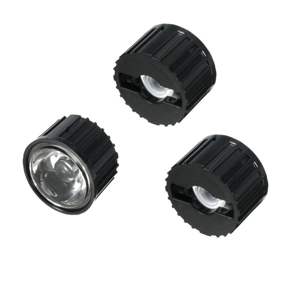 lentille led noir gris moderne 1w 3w 5w 5deg 8deg 15deg 25deg 30deg 45deg