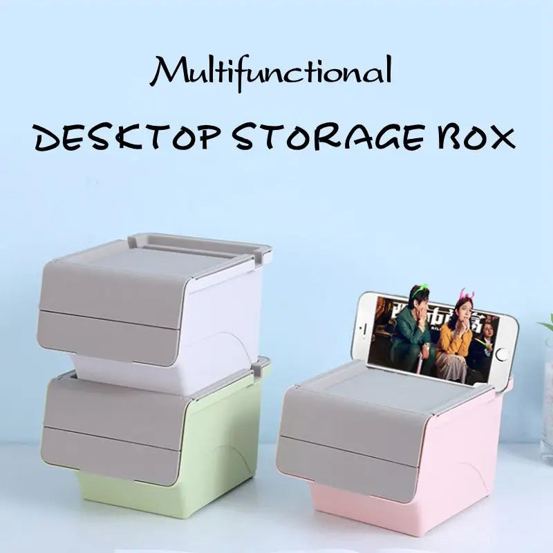 boîte rangement multifonctionnelle rose gris bleu clair vert scies pinces adhésif crayons moderne plastique