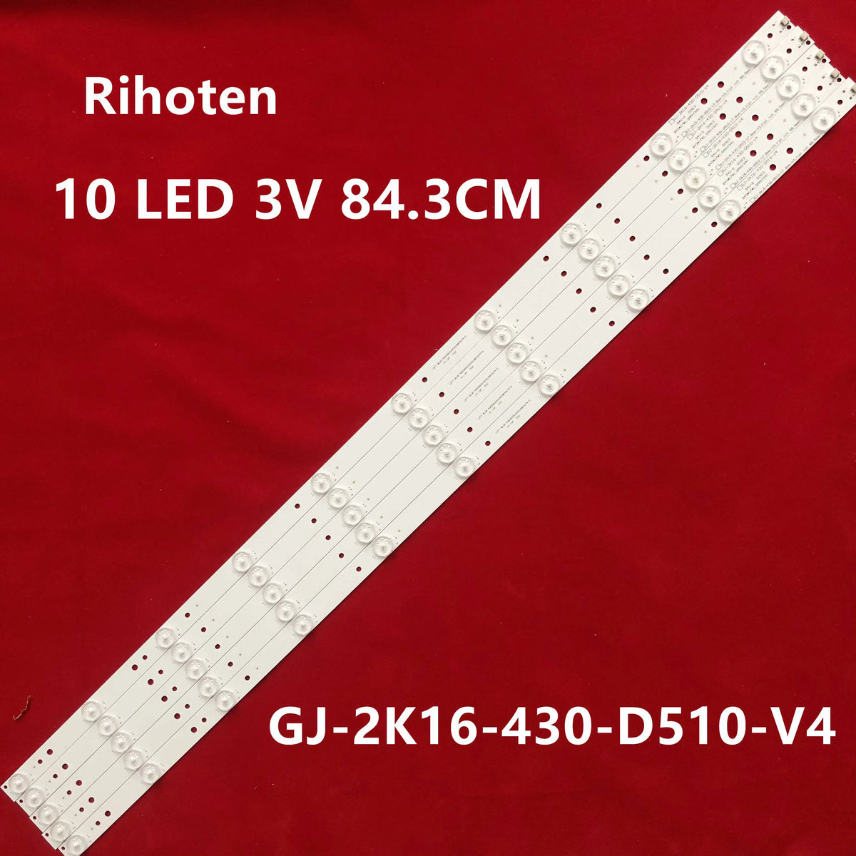 bande led éclairage spécial 84.3cm 10 ampoules led blanc moderne flux lumineux moins60 watts