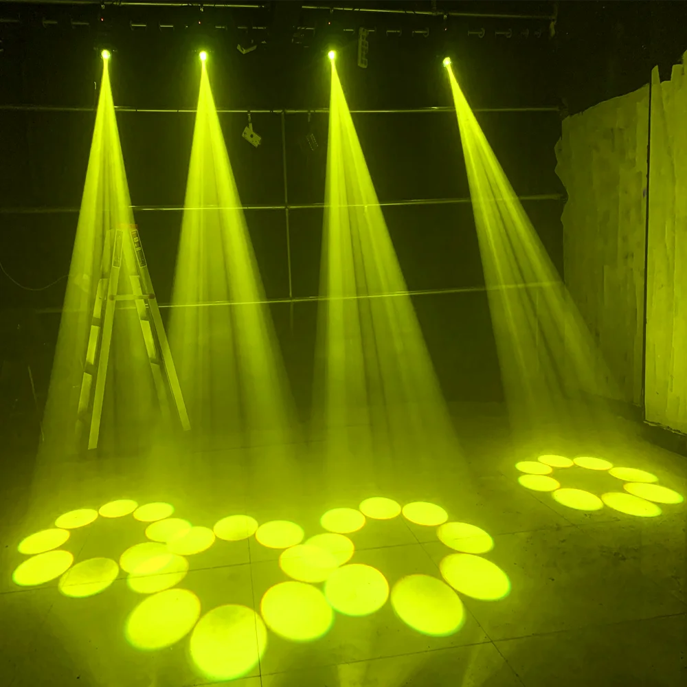 projecteur scène led noir effet stroboscope djs professionnel certifié dmx