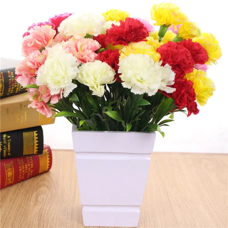 bouquet fleurs artificielles rose blanc moderne intérieur mariage fête mèresDecoration