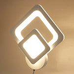 lampe murale moderne blanc circulaire minimaliste industrielle fixée mur LED