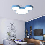 plafonnier led moderne tête mickey bleu vert rose blanc opacité designintérieur cuisine télécommande