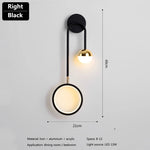 lampe murale moderne noire dorée éclairage cuisine chambre entrée 249lm 5m²