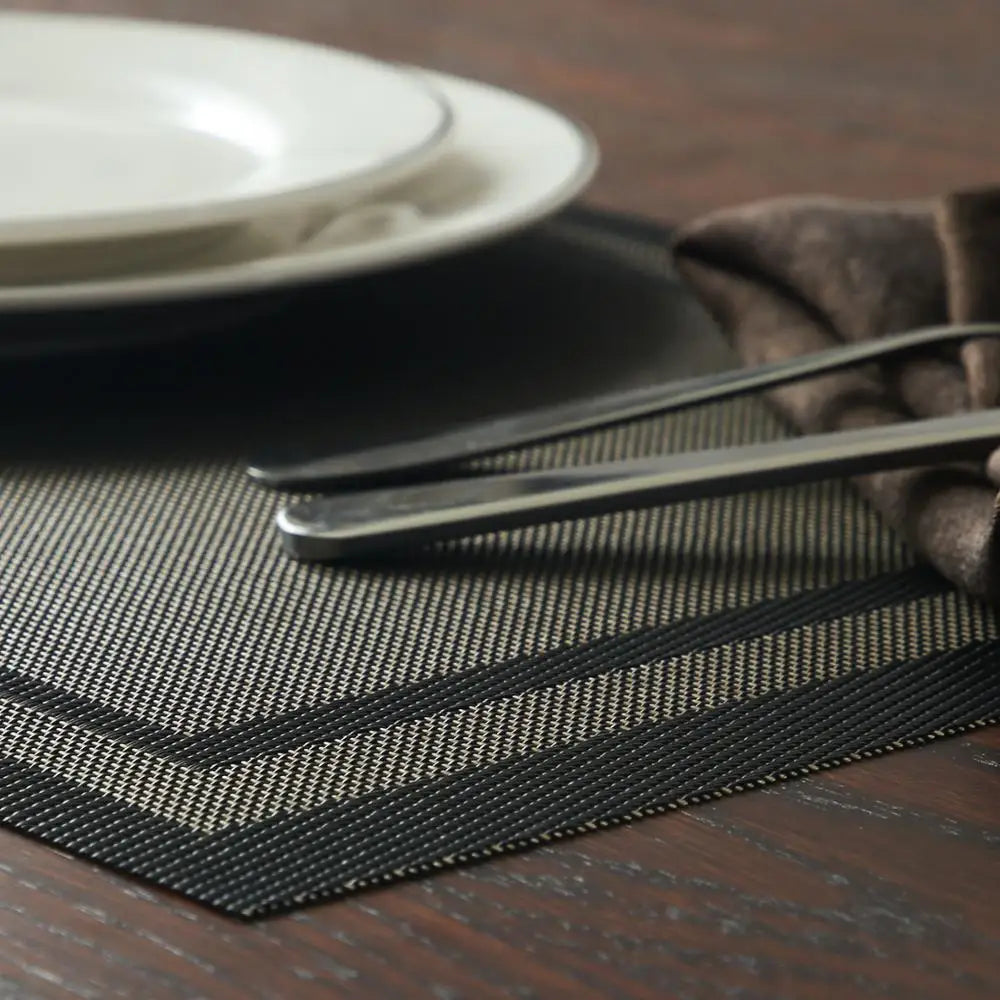 tapis table moderne gris beige marron olive maille fine 30x45cm minimaliste