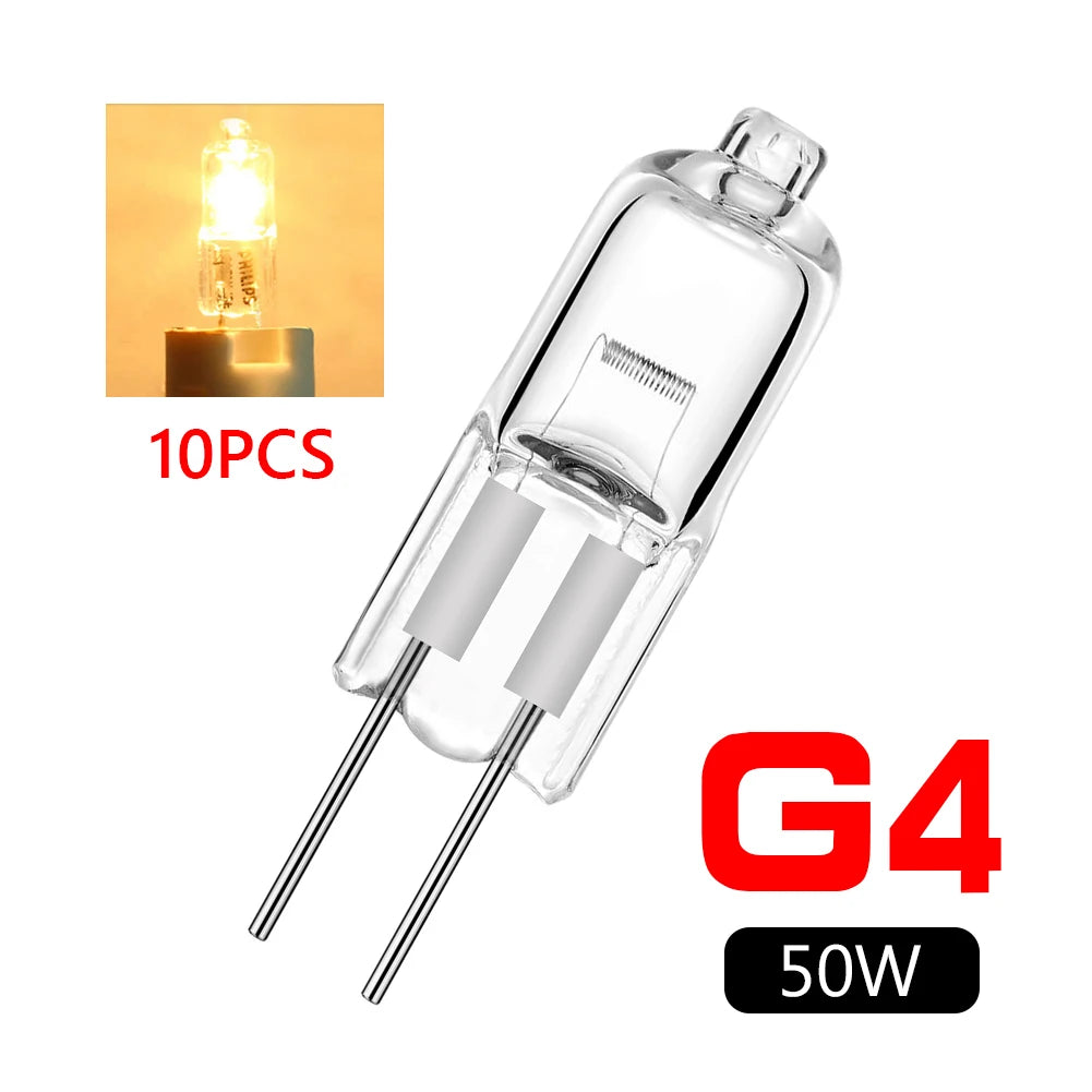 ampoules halogènes g4 5w 10w 20w 35w 50w blanc chaud lot 10 modernes
