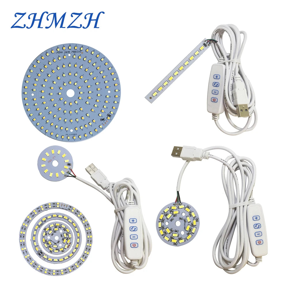 plaque led 5w 6w 10w 30w bleu blanc moderne diodes smd 5730 câble usb