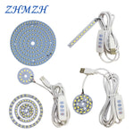 plaque led 5w 6w 10w 30w bleu blanc moderne diodes smd 5730 câble usb