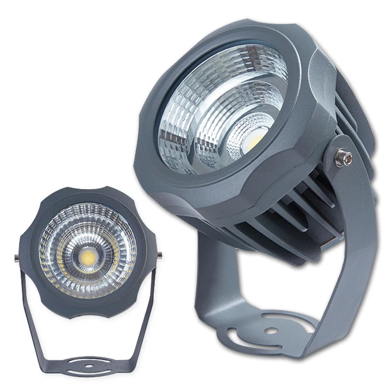 projecteur led moderne gris texturé ip65 extérieur cold neutral warm white 12w 20w 25w
