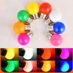 ampoules led e27 multicolore opalescentes moderne 360° rouge vert jaune bleu blanc rose orange