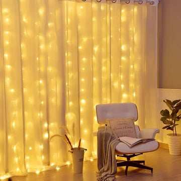 guirlande lumineuse rideau led decoration noel maison salon blanc multicolore telecommande usb