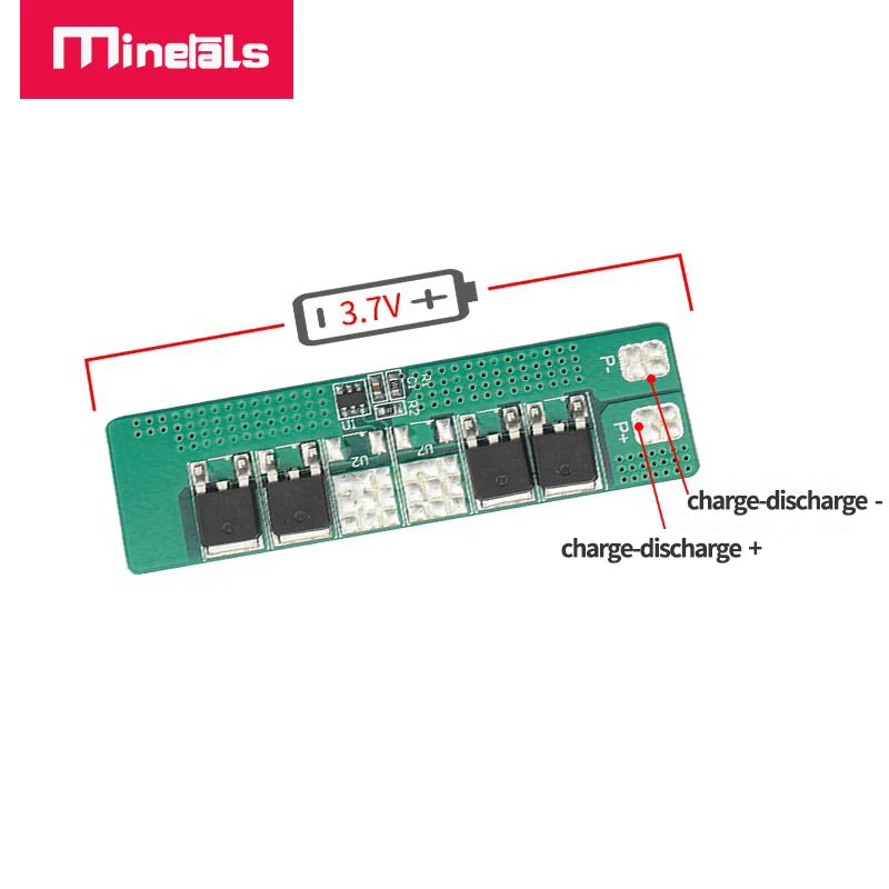 protector décharge lithium charge batterie 3v 5a 10a 15a circuit imprimé vert grille perforations