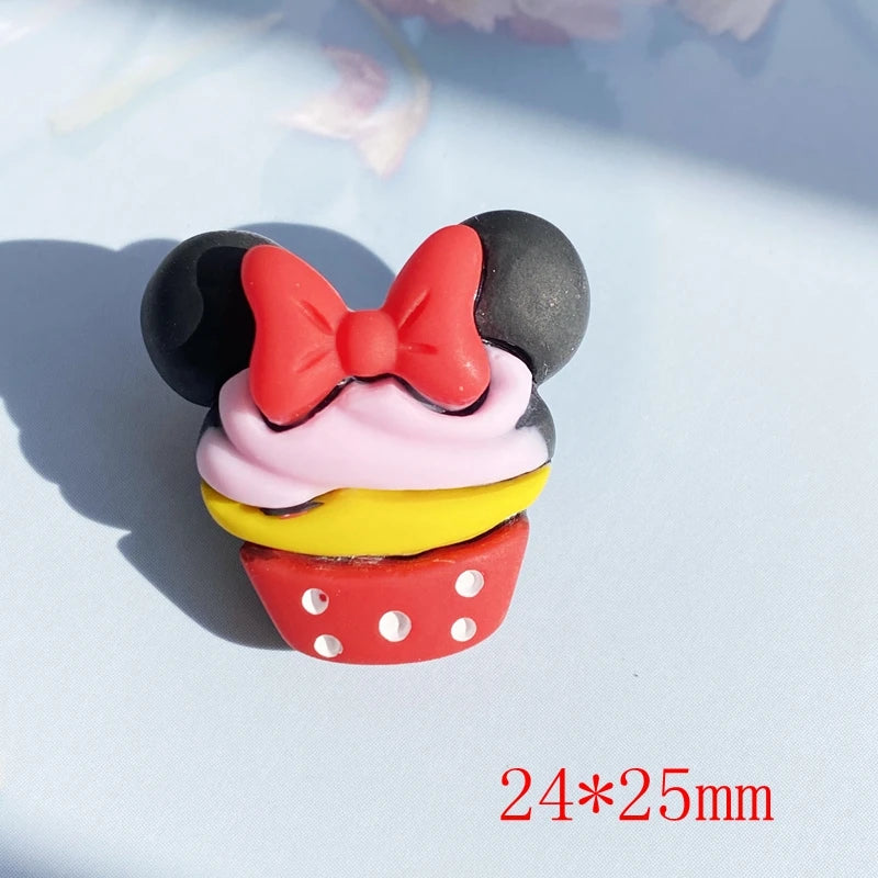 bijoux scrapbooking kawaii gâteau rubans cartoongateaux deco mixte opacite diversecolores résine artificielle
