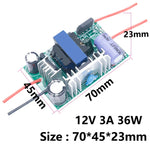 transformateur led 12v 24v alimentation 1a 2a 3a 6w 12w 24w 36w circuits imprimés