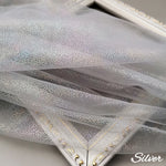 tissu polyester tulle pailleté rose clair blanc gris vert moderne décoration bricolage accessoire couture