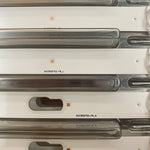 bandes led argentées modernes connecteurs électriques rechargeables lisses rectilignes opaques