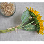 tournesol artificiel bouquet jaune orange décoration intérieure maison anniversaire mariage noël festive