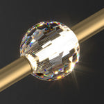 suspension lumineuse moderne or noir cristal led minimaliste contemporain translucent