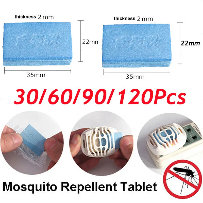 tablette anti moustiques bleue non toxique diffuseur encens parasites 30 60 90 120 pieces
