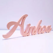 Panneau de nom autoportant personnalisé en bois pour décoration murale d'enfant - Ombre Interieur