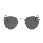 Lunettes de soleil rondes homme cadre alliage