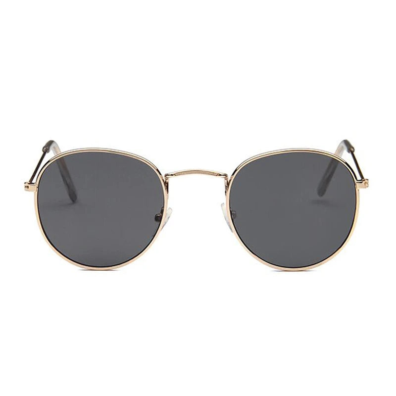 Lunettes de soleil rondes homme cadre alliage