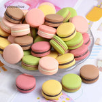 décoration noël macarons résine couleurs vert rose jaune classique artificiels 13x23mm non comestible