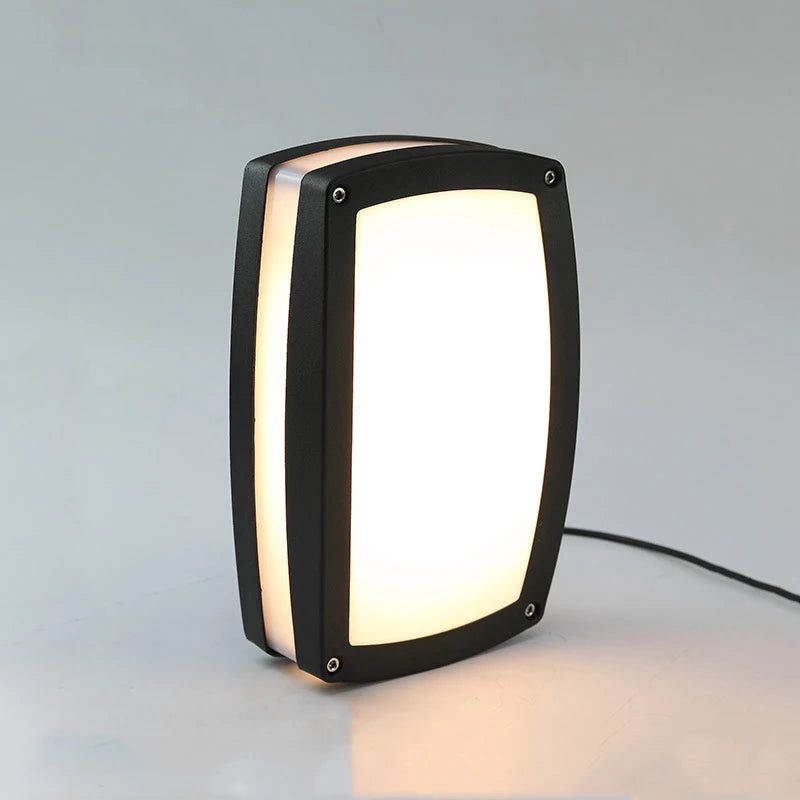 lampe murale moderne led 12w noir blanc ip65 ac85265v aluminium oeilletsextérieurintérieur