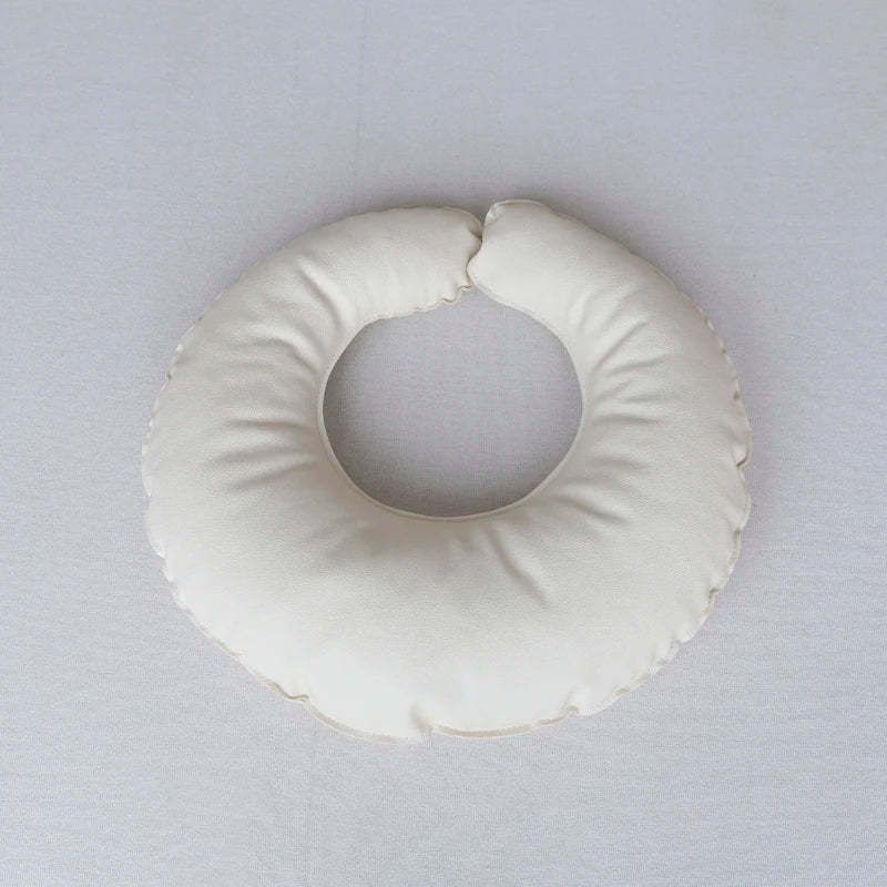 coussins doux velours bébé oreiller photo accessoire pose classique blanc rose beige violet