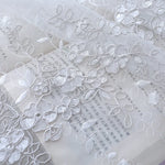 rideau tulle brodé fleur transparent classique 100cm 200cm polyester chambre maison