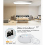 plafonnier led moderne bois grainé blanc éclairage quotidien surface vis fixations