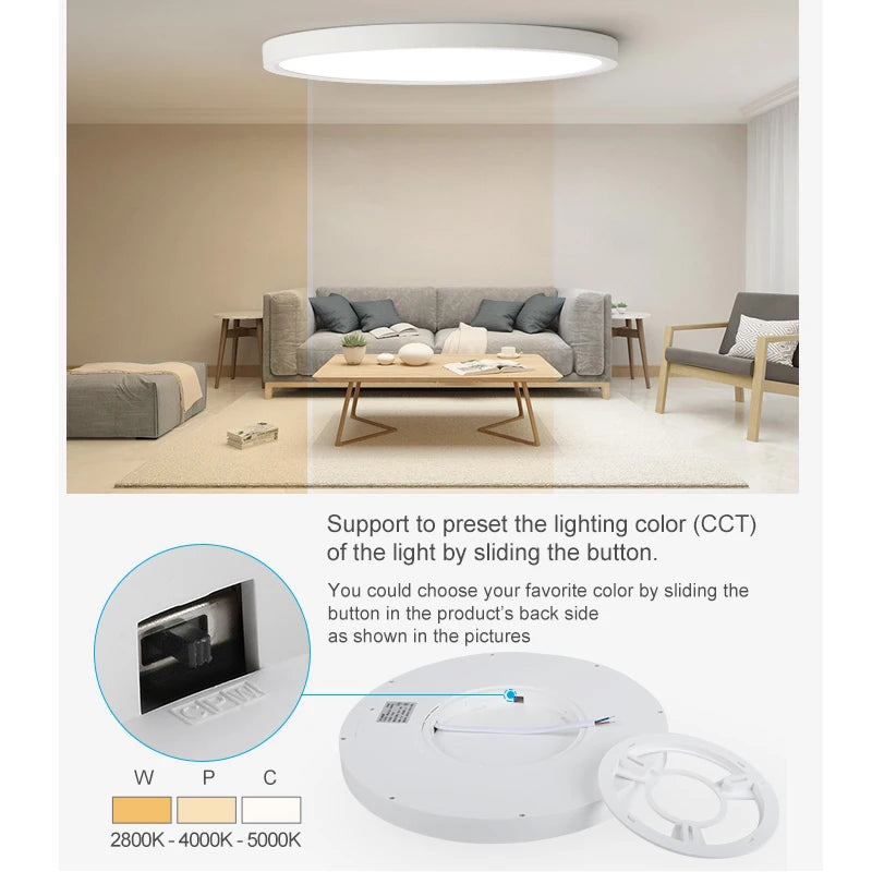 plafonnier led grain bois moderne blanc vis facile éclairage quotidien 2000 82000 lumens
