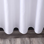 rideau douche blanc polyester moderne respectueux l'environnement opacité texture légèrement rugueuse toilette
