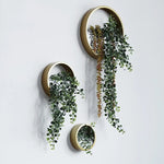 plantes suspendues vases murals modernes feuilles vertes pierres blanches adhésifintérieur terre