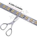 ruban led argent jaune 50cm 72leds adhésif moderne 12v smd ccc rohs