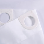 rideau douche blanc polyester moderne respectueux l'environnement opacité texture légèrement rugueuse toilette