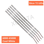 ruban led argent jaune 50cm 72leds adhésif moderne 12v smd ccc rohs