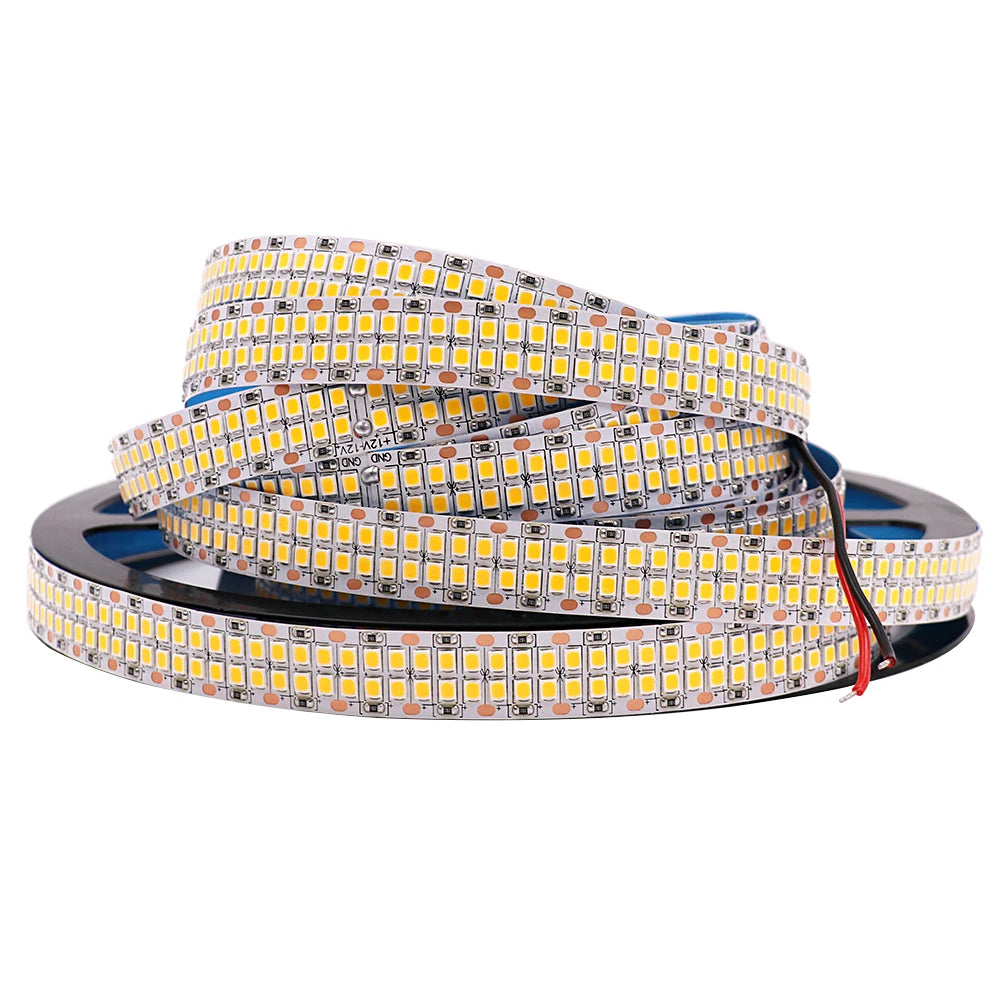 ruban led 24v 12v 480leds 2400leds double rangée 1200leds 900leds blanc jaune orange moderne