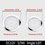 projecteur led ultrafin blanc argent moderne câble blanc 12v 24v rond lisse