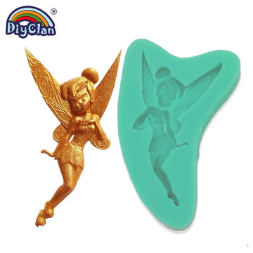 outil décoration pâtisserie silicone fée fleurs personnage dessin animé argile polymère époxy chocolat fondant