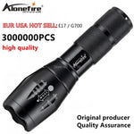 torche led rechargeable ultra lumineuse zoomable résistante auto défense camping