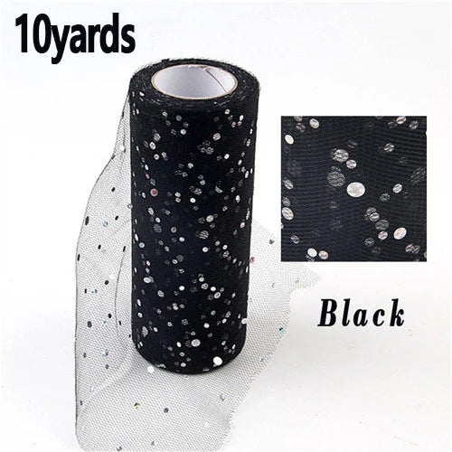 rouleau tulle paillettes tissu décoratif mariage costume robe cérémonie bricolage accessoire fête bleu